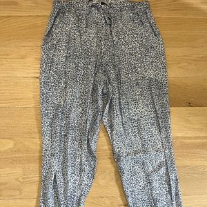 Olivaceous Blue Cheetah Pants